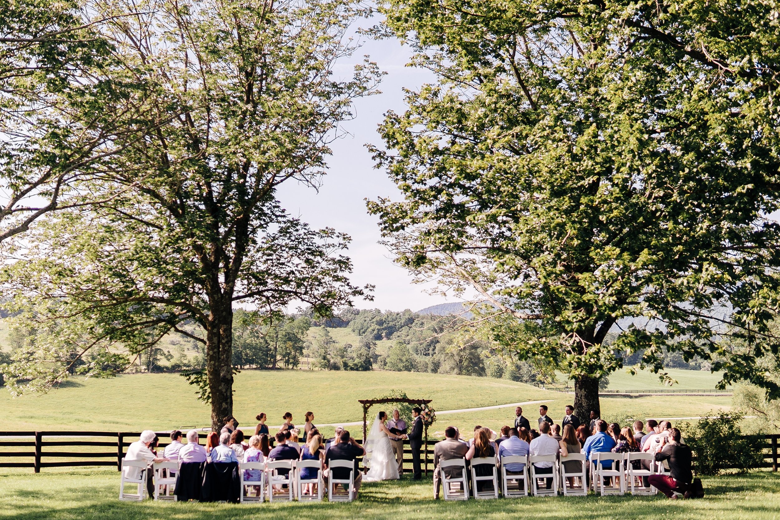 Josh &amp; Jenny's Elegant B&amp;B Wedding, Pt. II: Ceremony &amp; Reception | Virginia Wedding Photographers at Marriott Ranch in Hume, VA