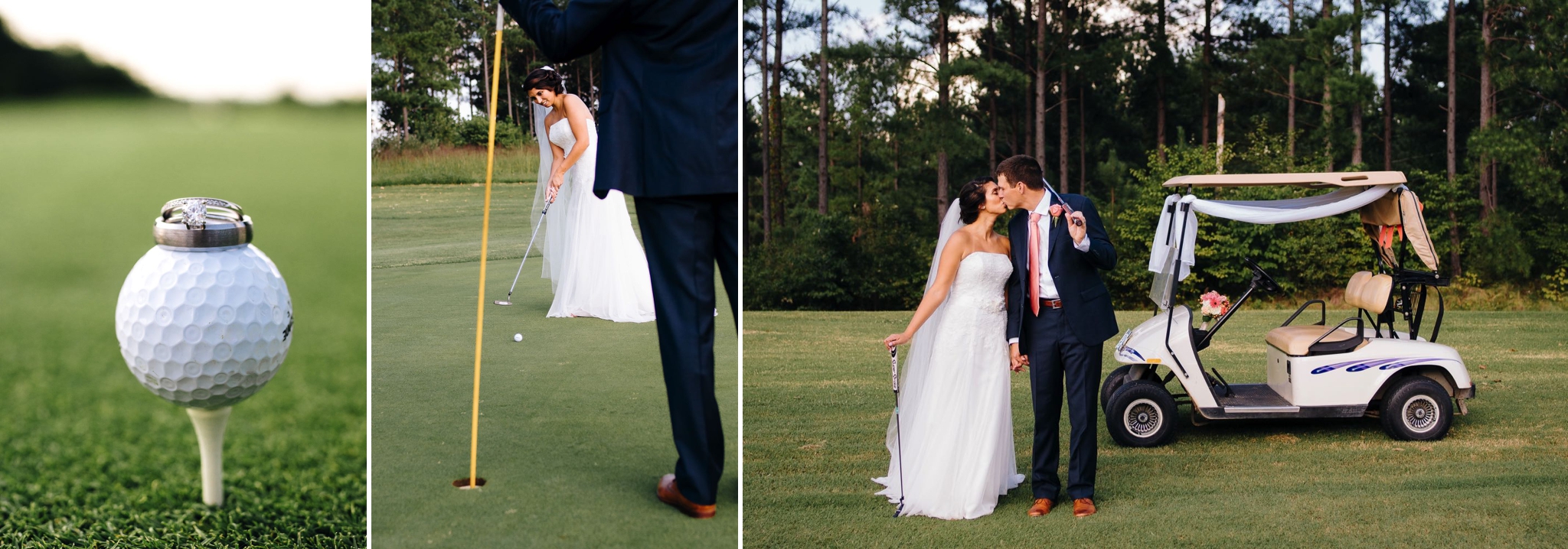 Elopement-Style Country Club Wedding Brookneal VA Hat Creek Golf Course Jonathan Hannah Photography lynchburg Virginia wedding photographers
