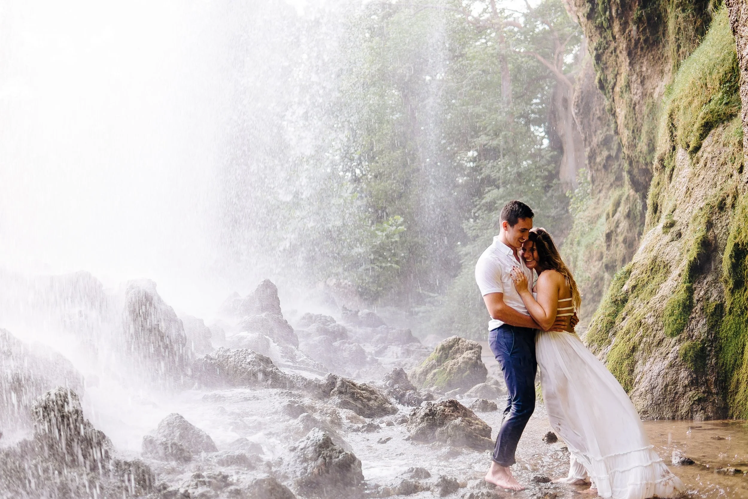 Chris &amp; Molly's Fairytale Waterfall Engagement Session in the Alleghany Highlands, Virginia