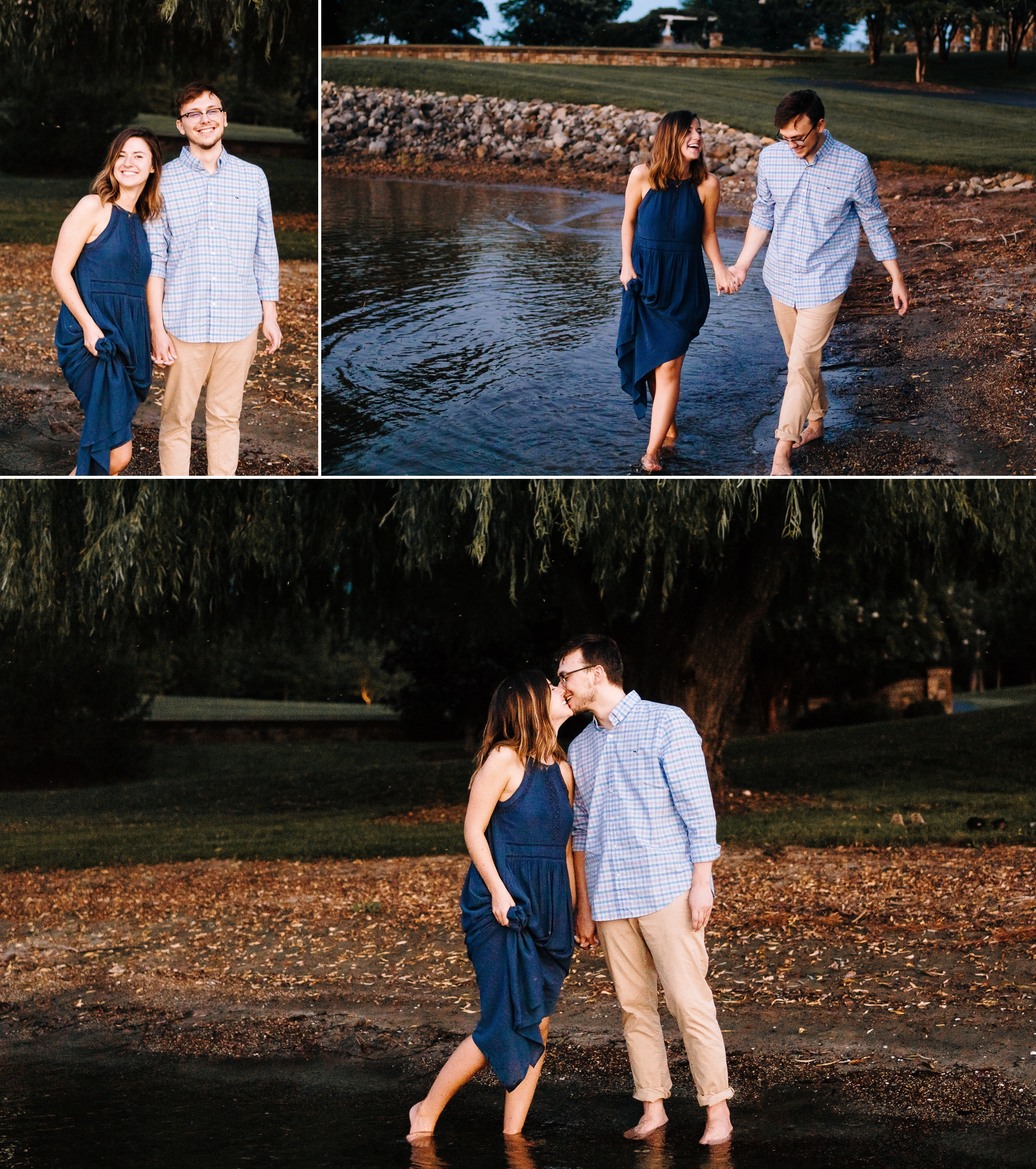 Engaged_couple_on_golf_course_at_smith_mountain_lake_Virginia_by_Jonathan_and_hannah_photography