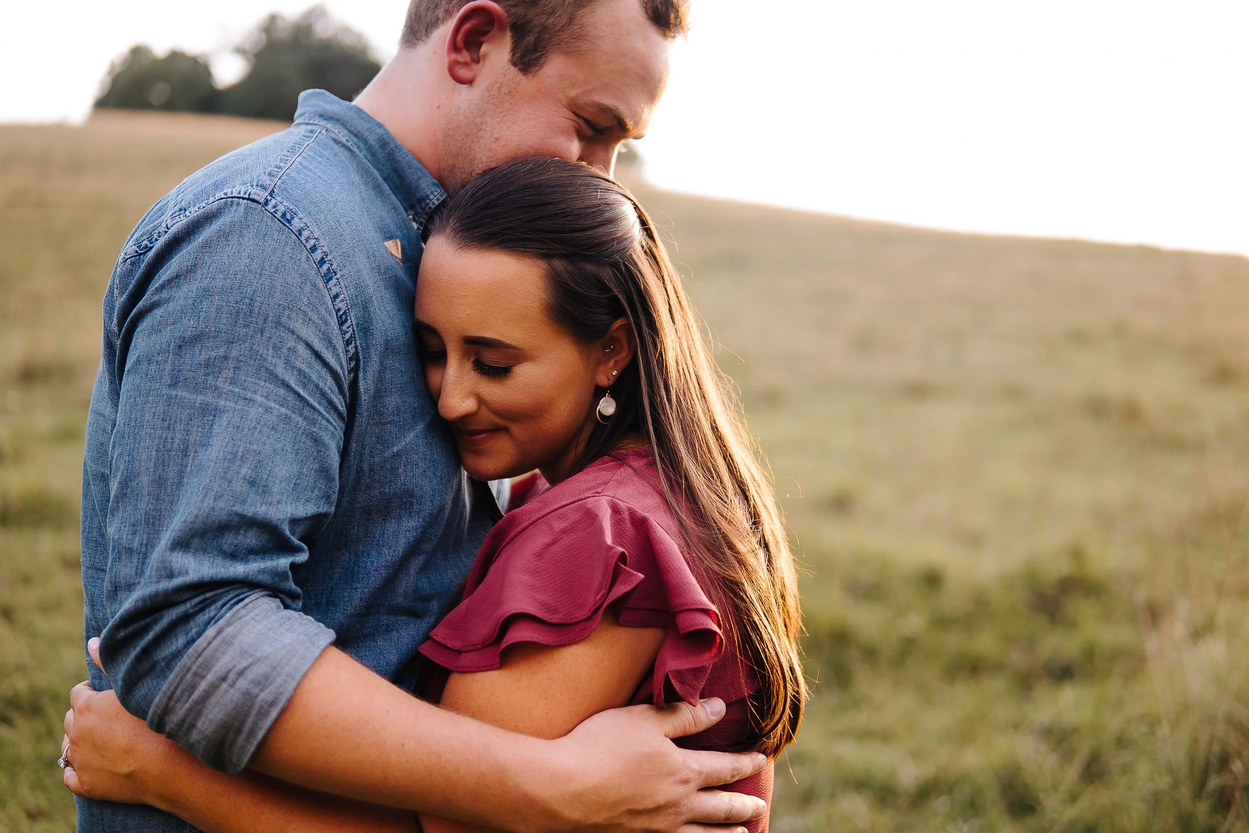 Garrett &amp; Caitlin's Mountaintop Estate Engagement Session in Raphine, Virginia