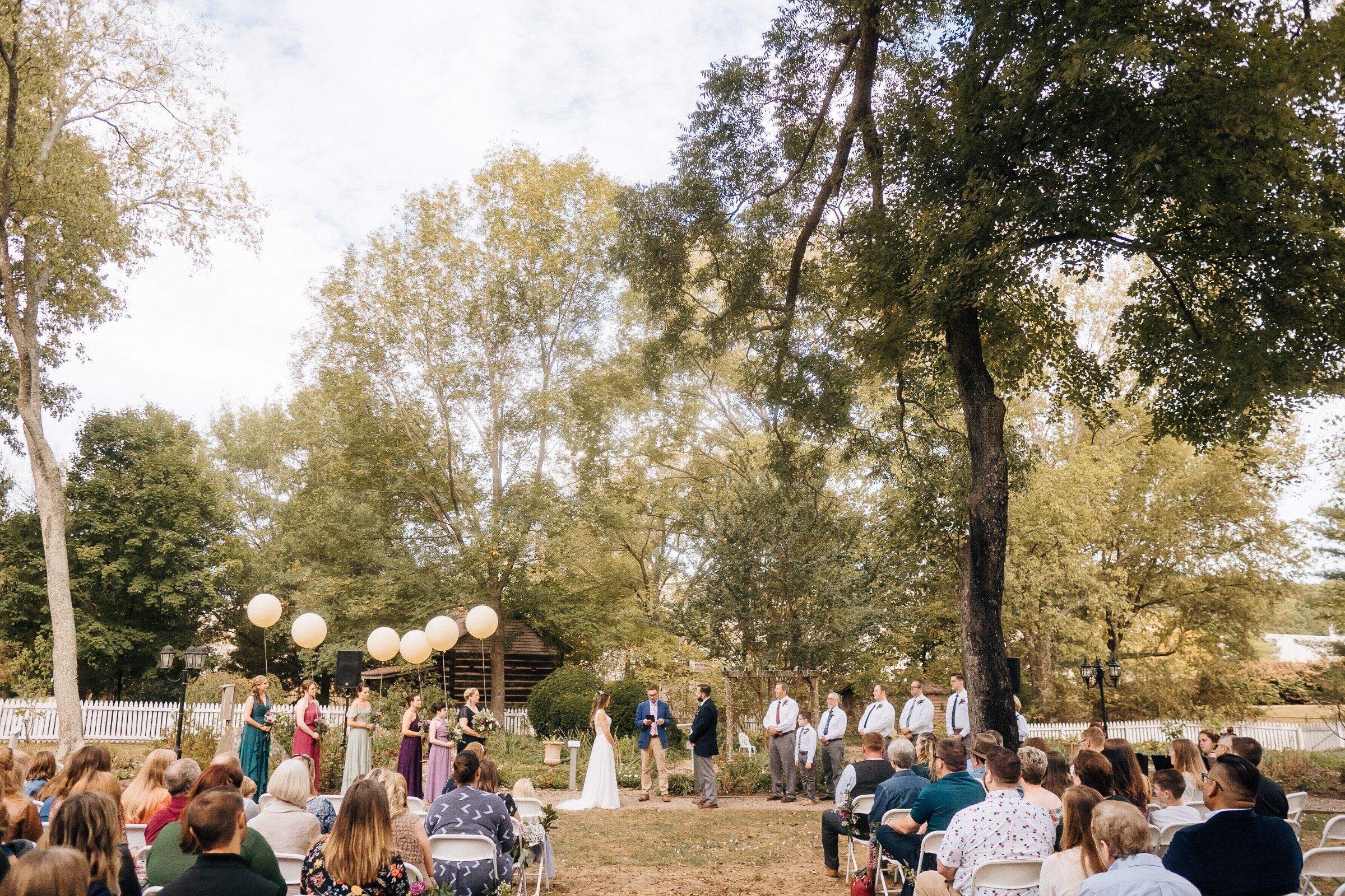 backyard wedding with bounce house balloons and donuts at avoca museum altavista lynchburg va by jonathan hannah photography-15.jpg