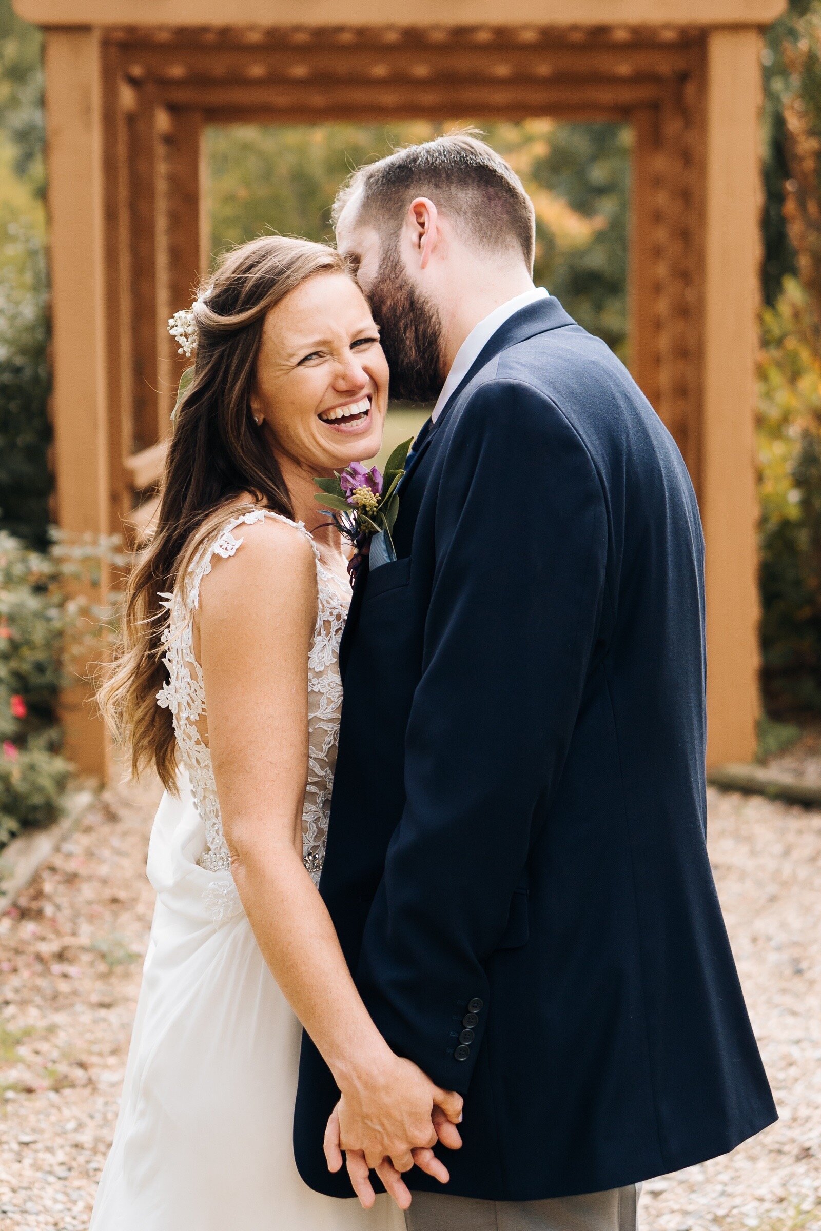 backyard wedding with bounce house balloons and donuts at avoca museum altavista lynchburg va by jonathan hannah photography-28.jpg