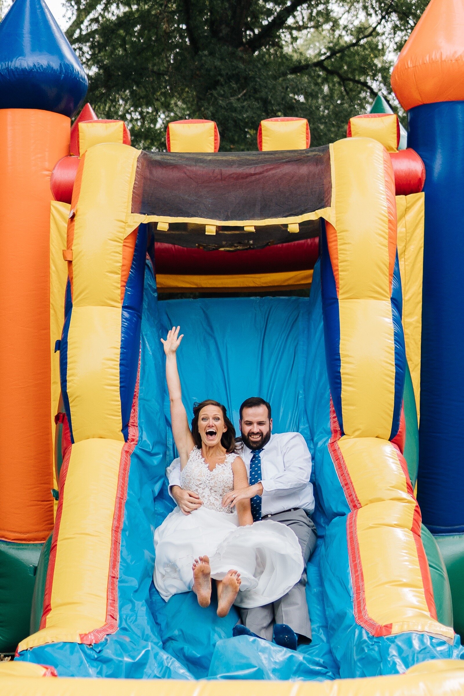 backyard wedding with bounce house balloons and donuts at avoca museum altavista lynchburg va by jonathan hannah photography-32.jpg