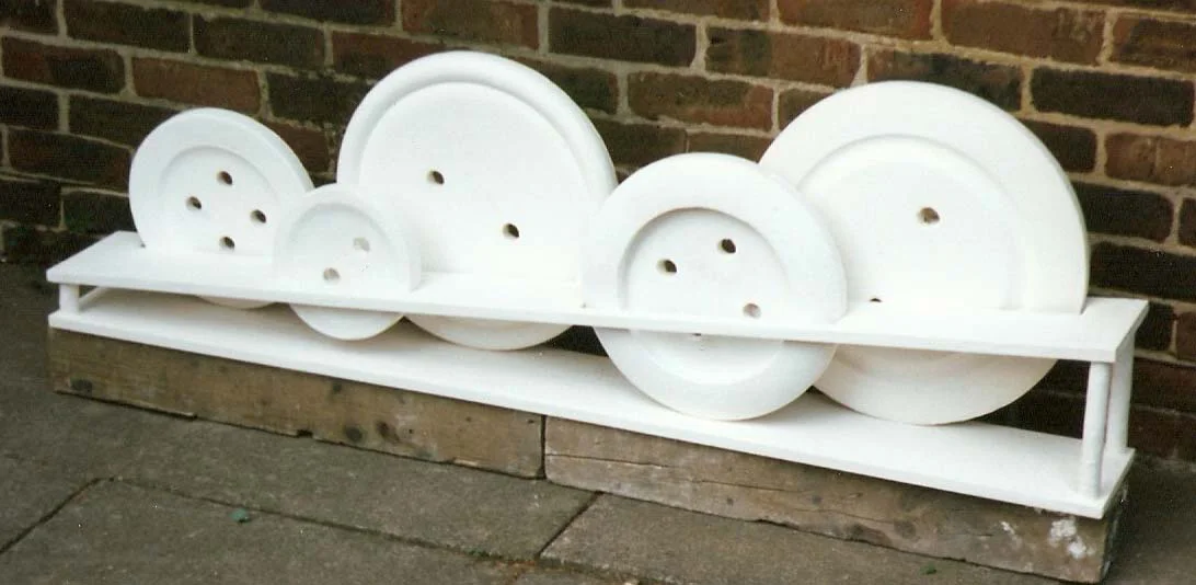 Five Buttons 1993 timber, plaster