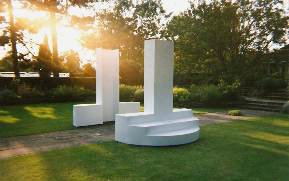 2002 “Echo” site specific, Harold Martin Botanic Garden, Leicester, England.