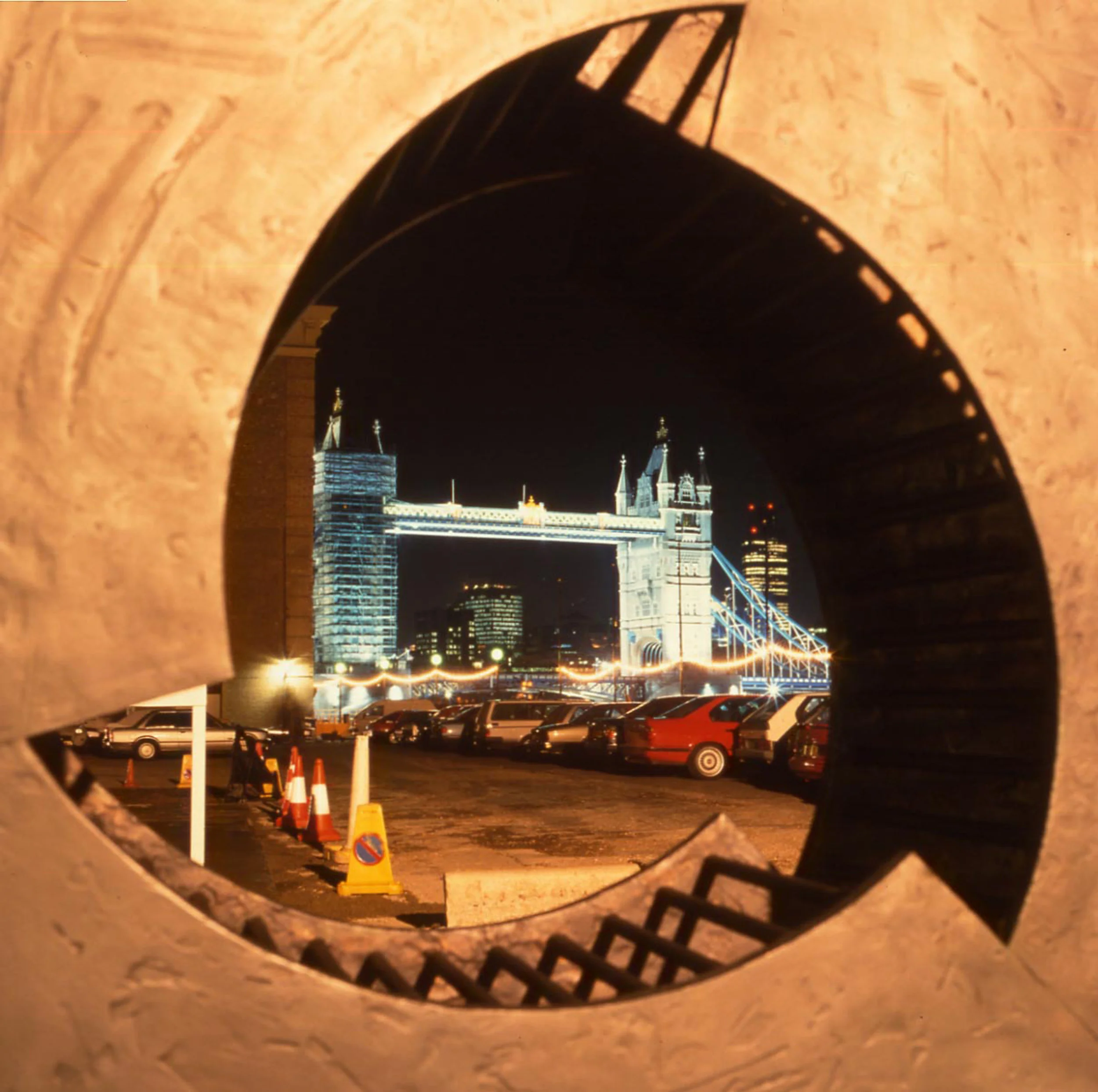 1992 “Wheel of Progress” site specific, the Design Museum, London. Image Nick Morris.