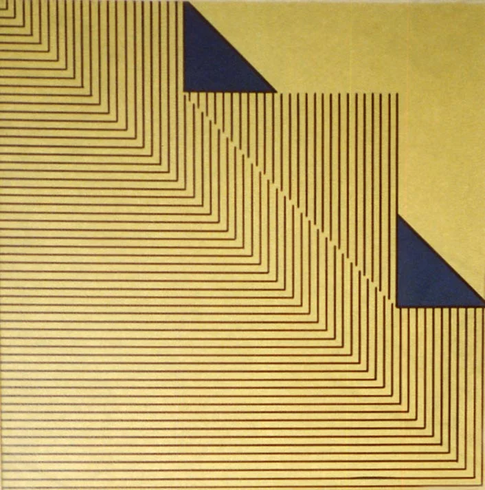 FOLD II, COLOUR, PEN ON BOARD