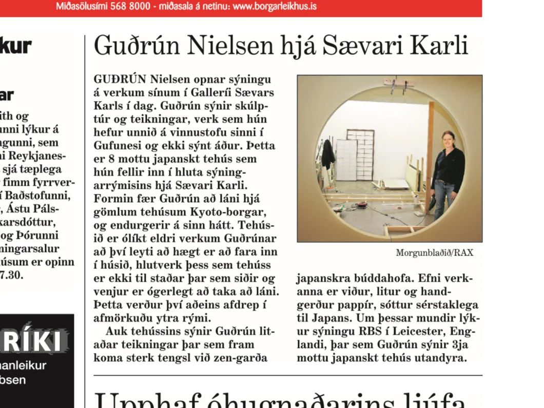 Guðrún Nielsen sýnir hjá Sævari Karli 15.okt. 2005.jpg