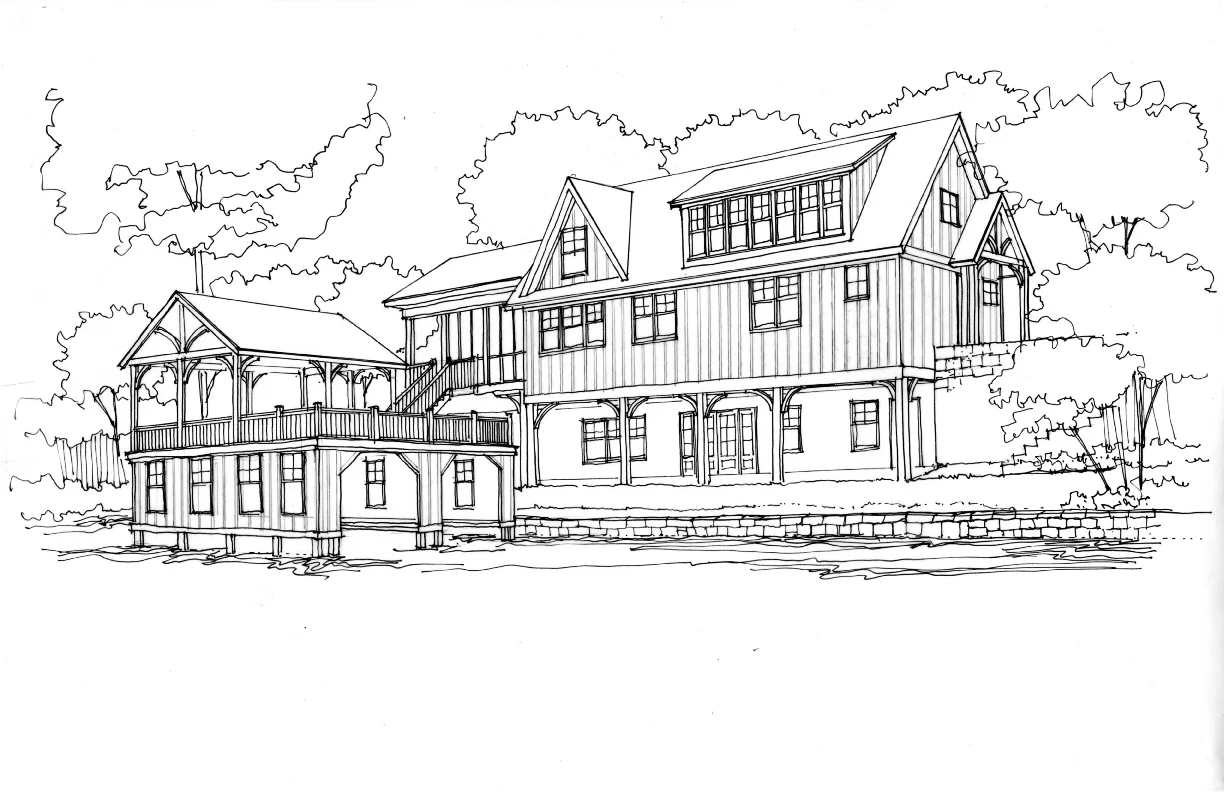 Proposed Lakeside Elevation