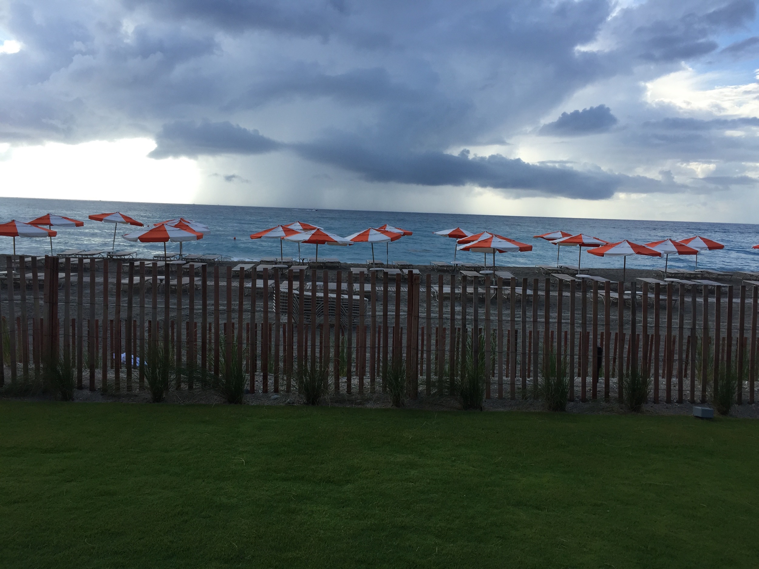 A storm just out of reach.
