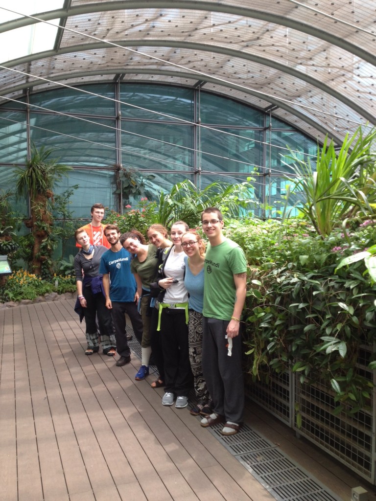 The airport even has a botanical garden! 