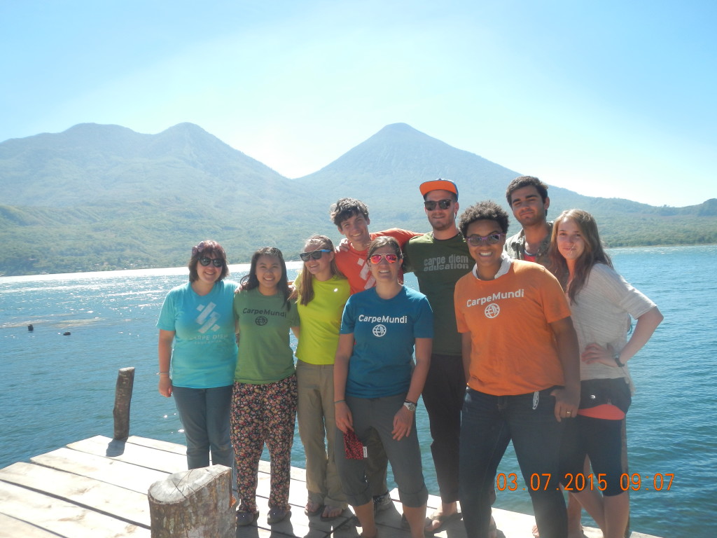 Our group on the beautiful Lake Atitlan