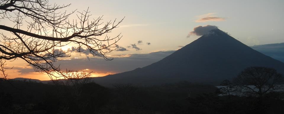 The view from Ometepe Island, in the middle of Lake Nicaragua