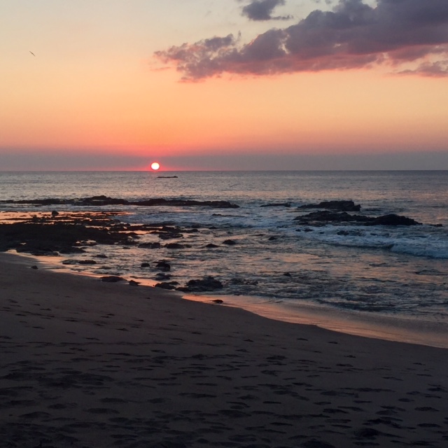 Sunset at the turtle project 