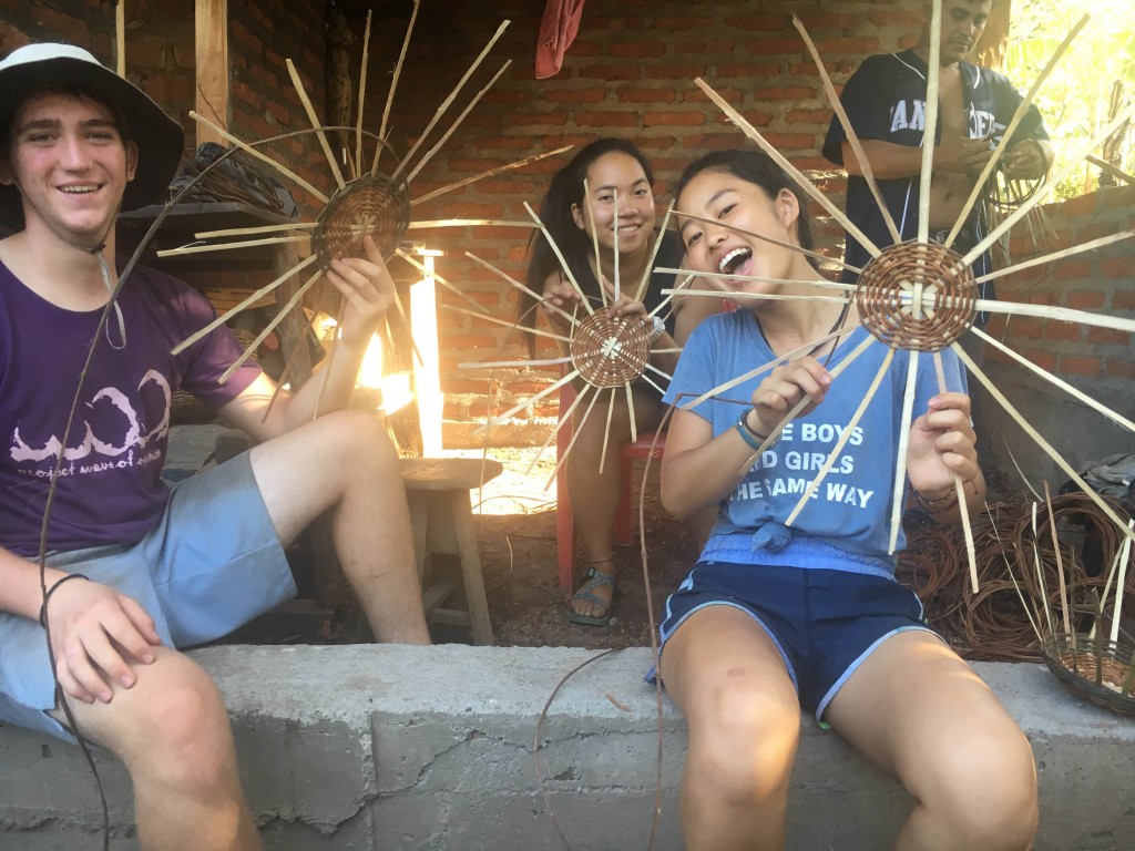 Making baskets 