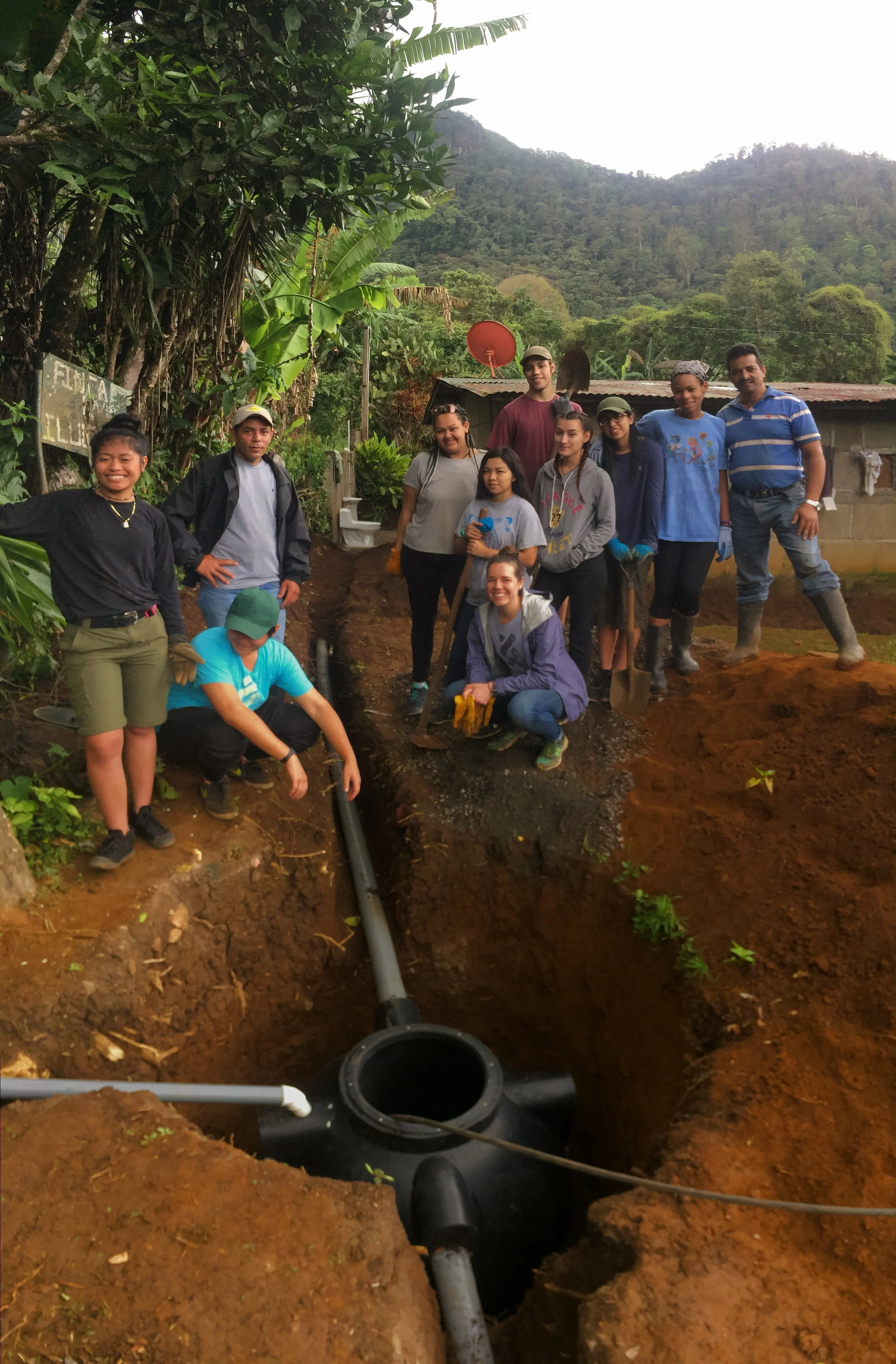 Fortaleza with Don Freddie, and his new composting toilet. 