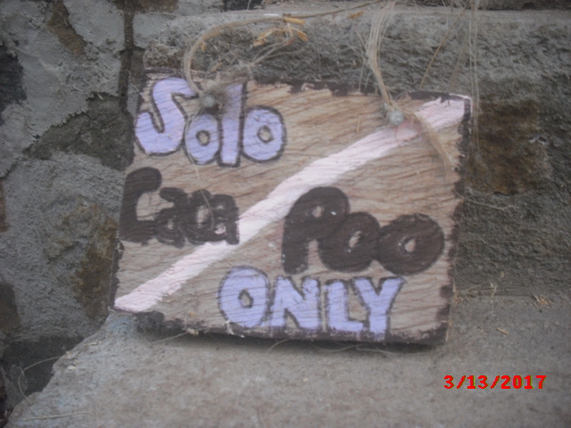 The sign says it all 
