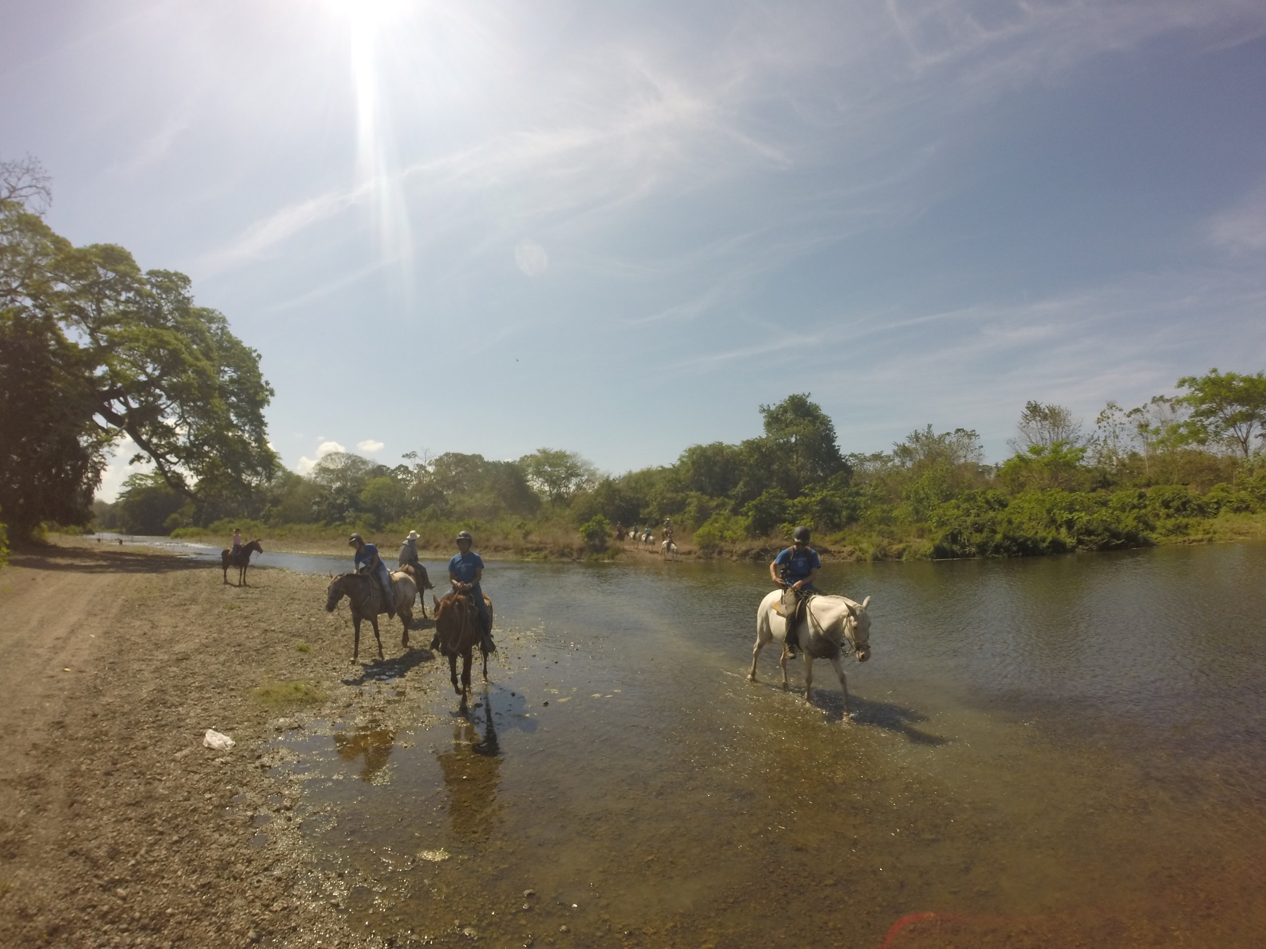 Fording the river