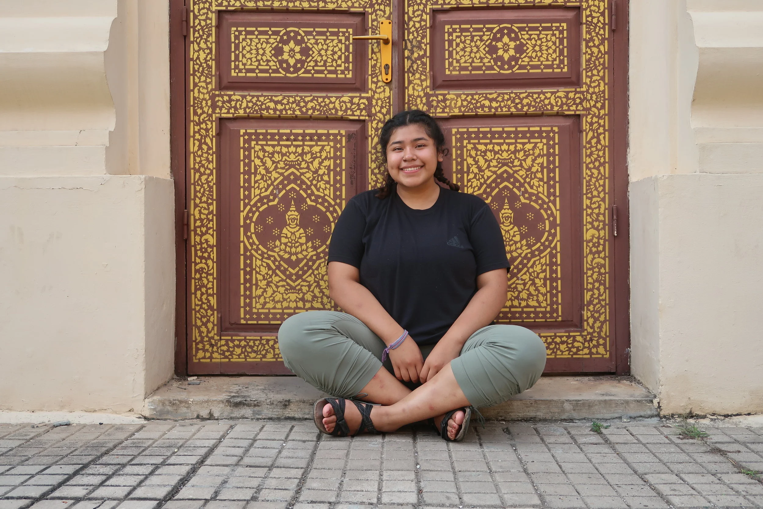 Alejandra during her trip