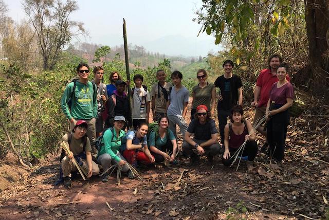 Sabai group and other permaculture participants at Sahainan Organic farm.