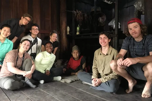 The Sabai group with their village host.