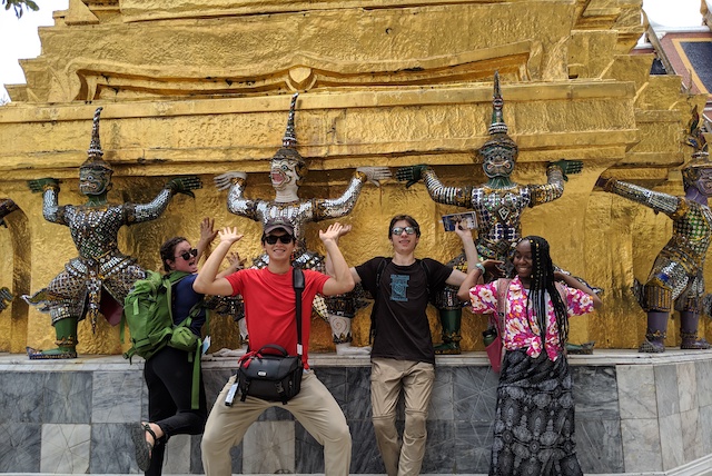 At the Grand Palace in Bangkok.