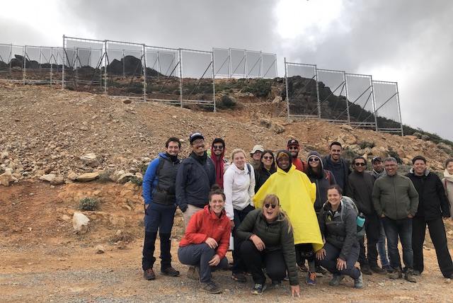 Our group having a blast learning about fog harvesting!