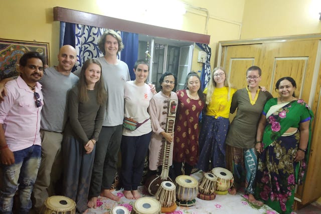 Last day of students’ music internships in Jaipur.