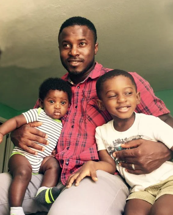 Gregory and his two sons, Elijah and Zachary