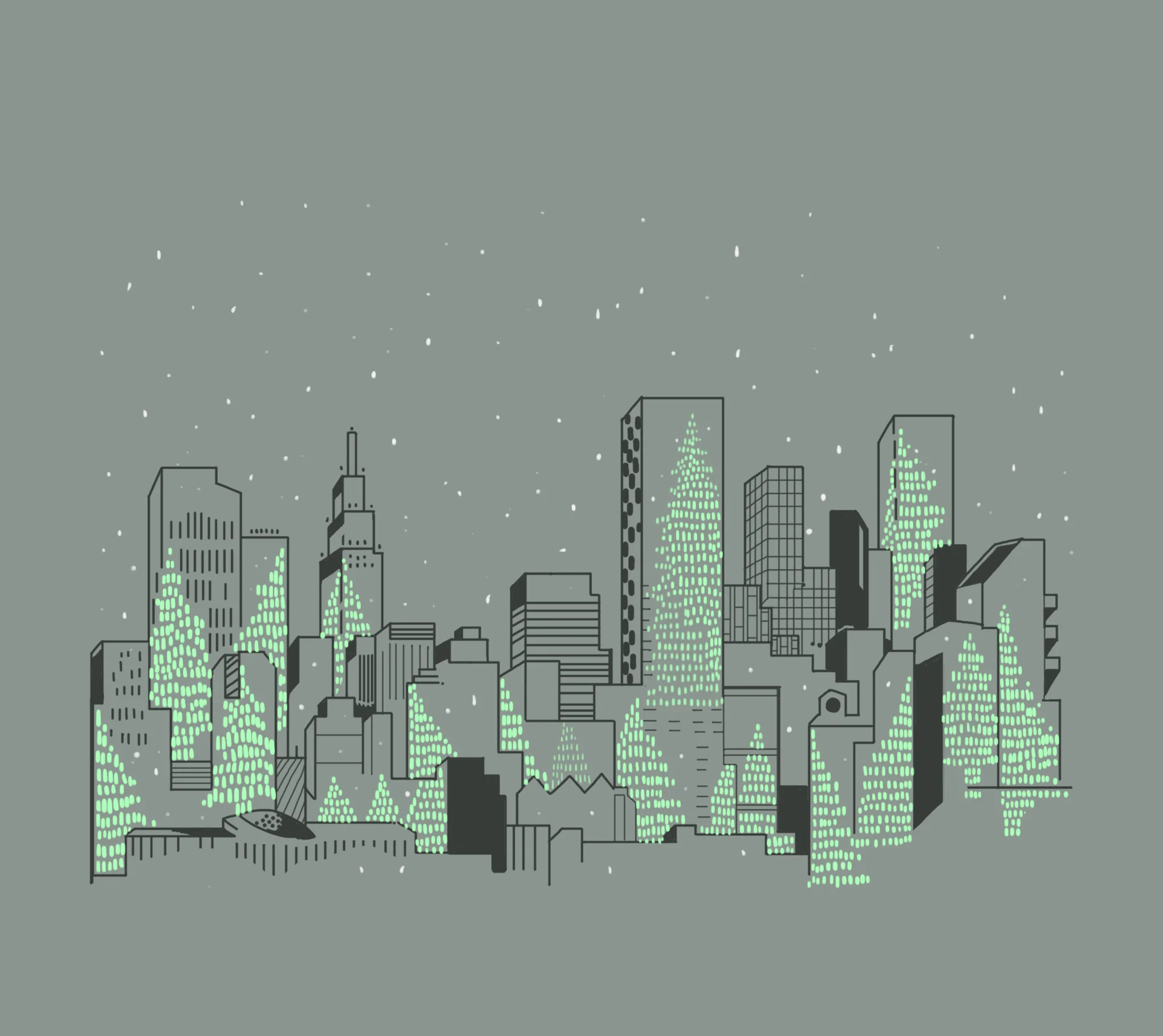 NYC Winter holiday card