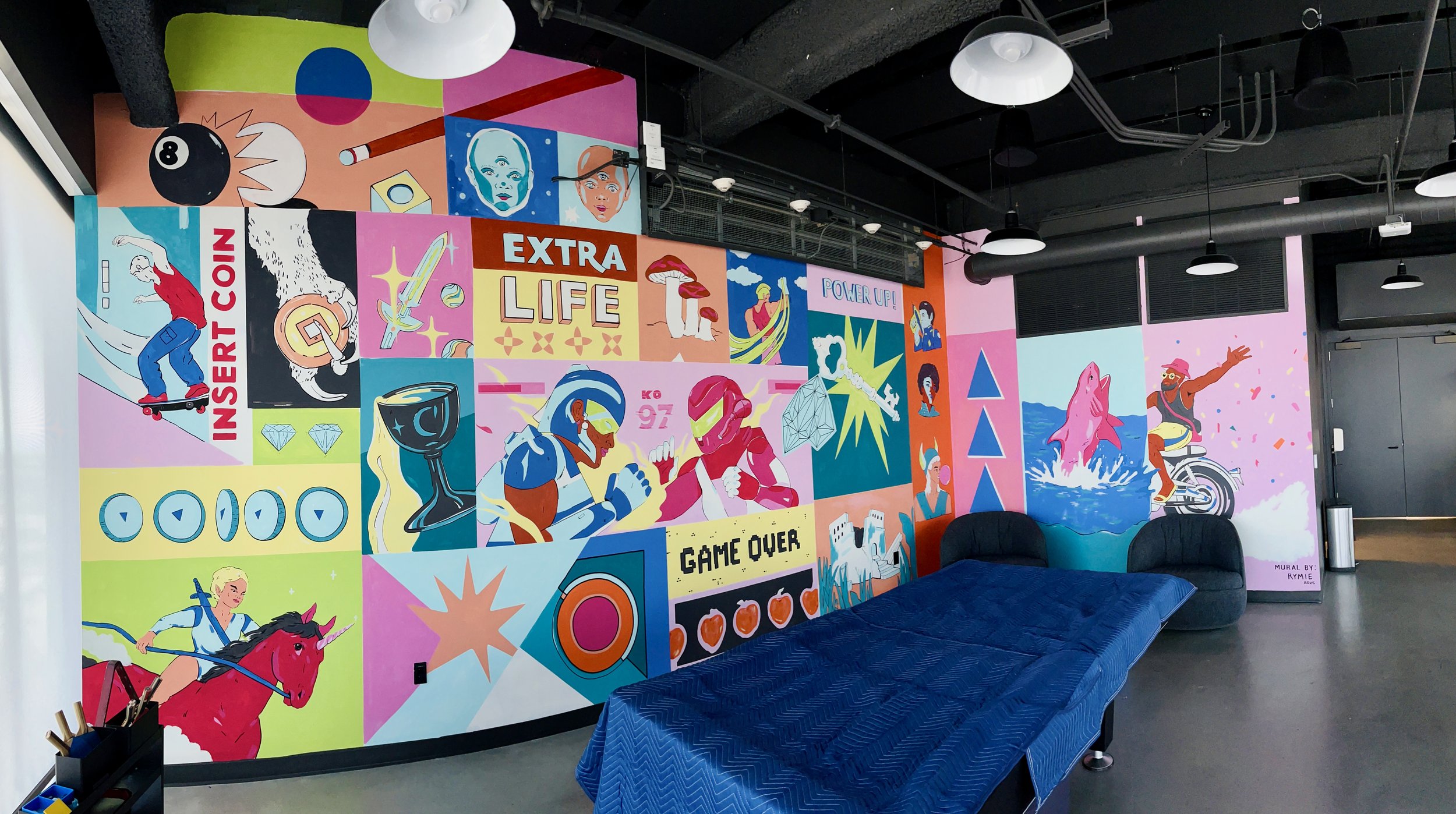 “Extra Life” Retro Gamer Mural | 2025