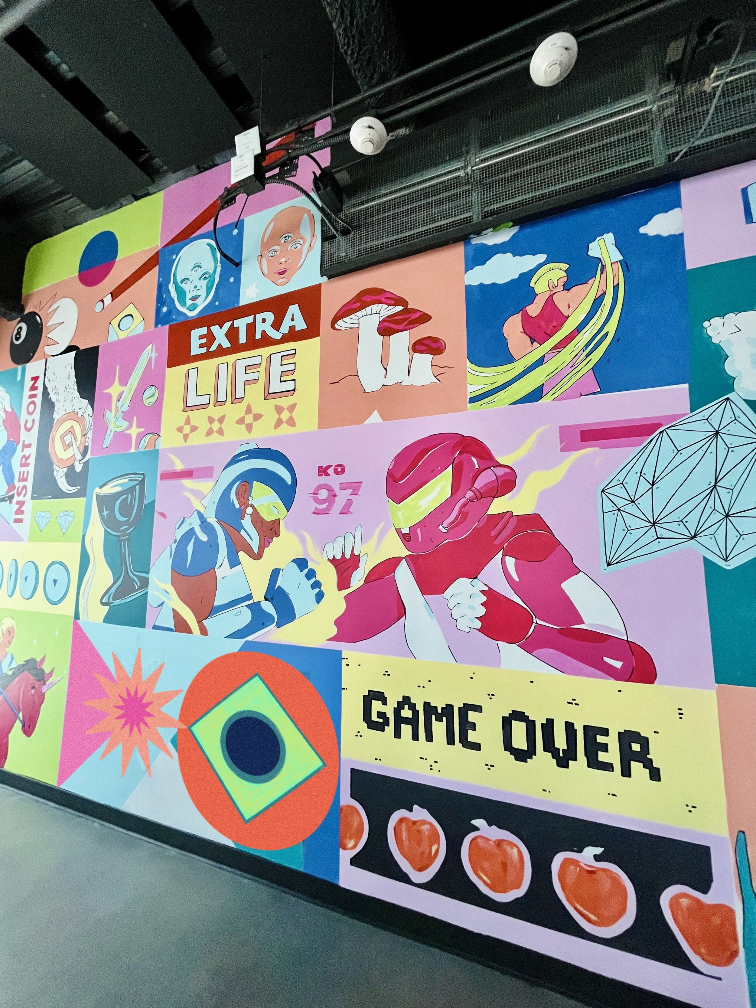 “Extra Life” Retro Gamer Mural | Oakland 2025