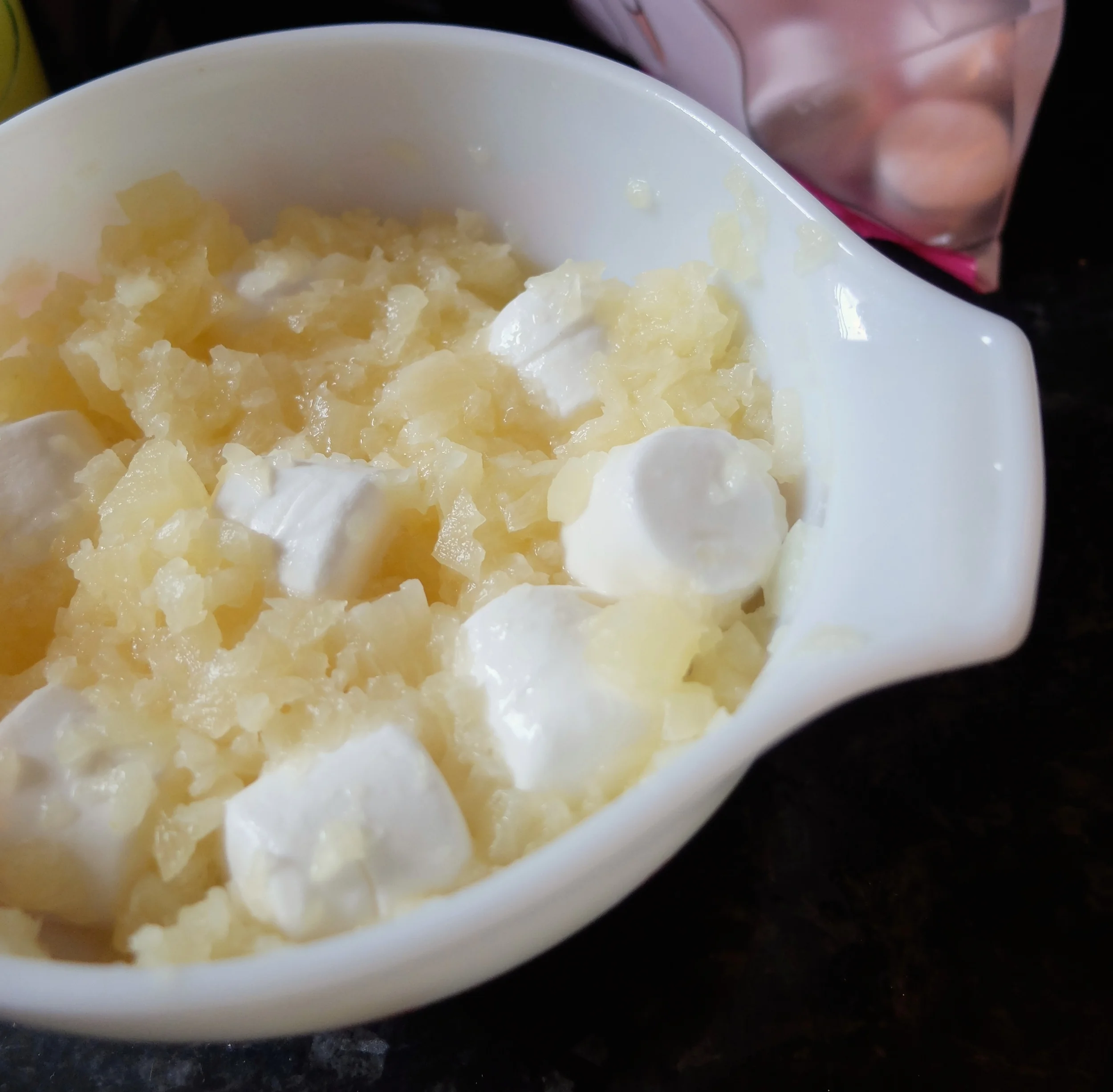 Wind Pudding, or Pineapple Marshmallow Concoction