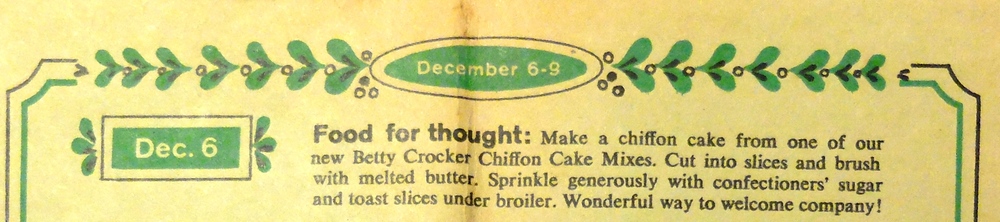 Betty Crocker Holiday Almanac 1959