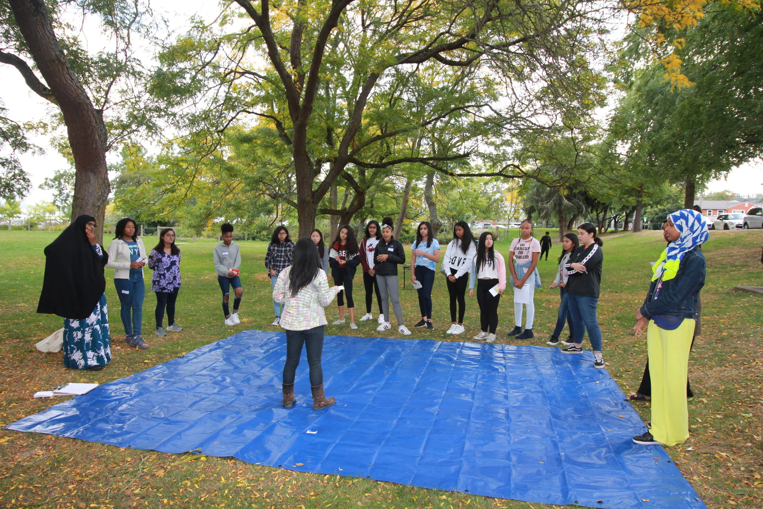 Mentor & Mentee Meet Up event before the program year starts. Girls meet their mentors for the first time and learn the theme for the year. which is Biomimicry.