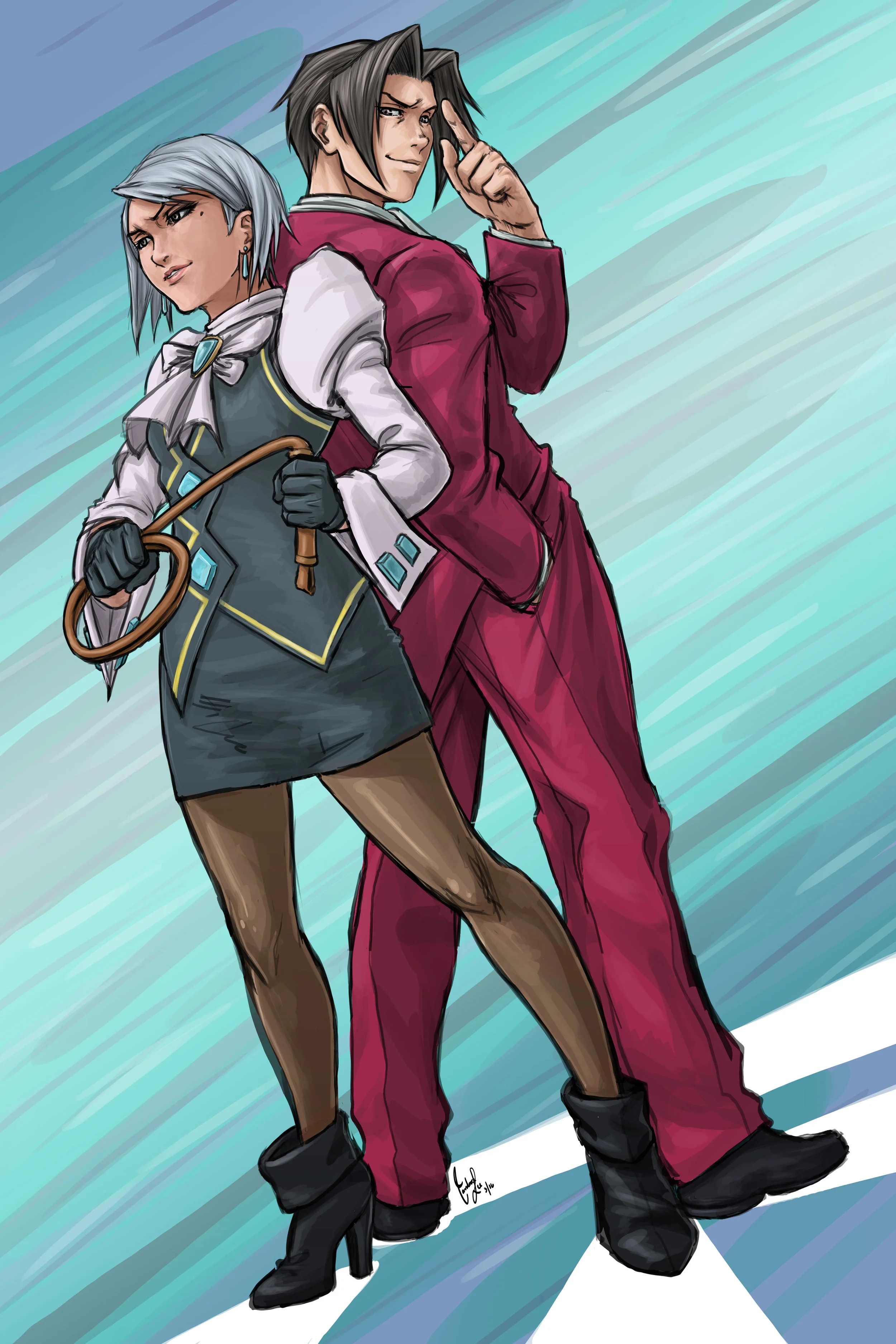 Phoenix Wright - Von Karma Siblings (FOR SALE)