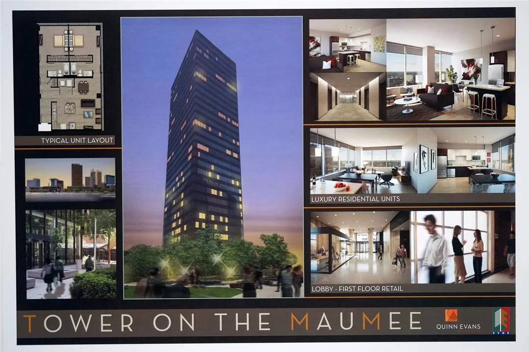 Photographic Renderings of Tower On The Maumee - 200 N. St. Clair St, Toledo, OH 43604
