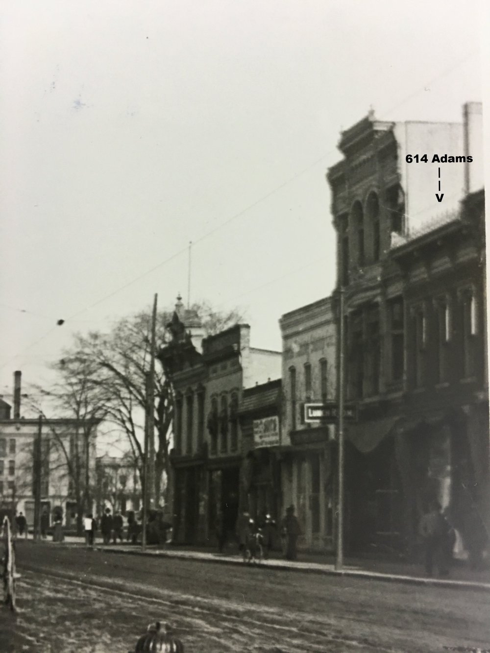 Historic Photo of Exterior of 614 Adams St, Toledo