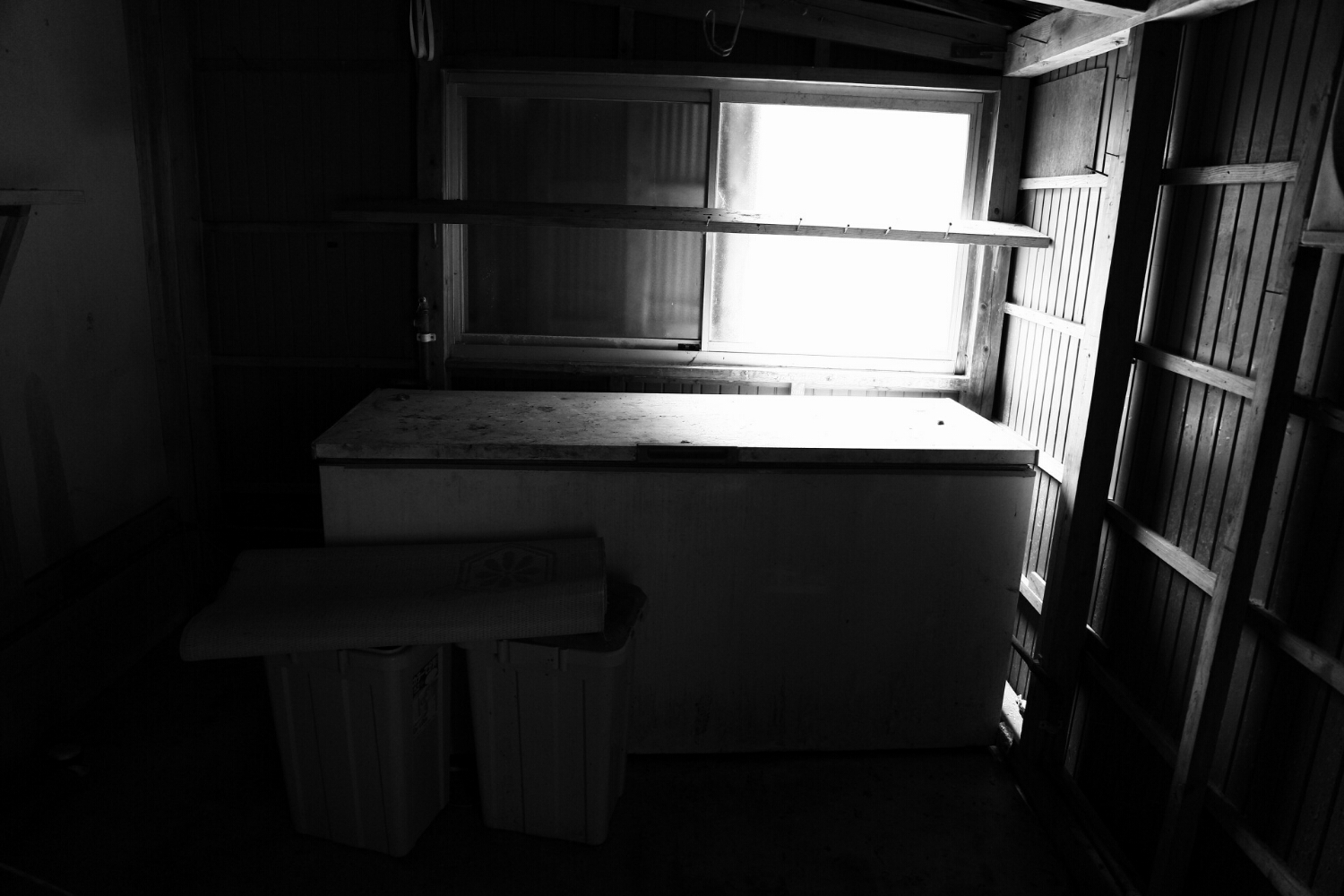 It was quite a small freezer for a meat restaurant...I looked inside and was glad there were no dead bodies or snakes.