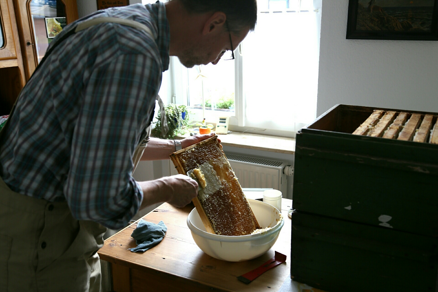 The honey is uncorked.