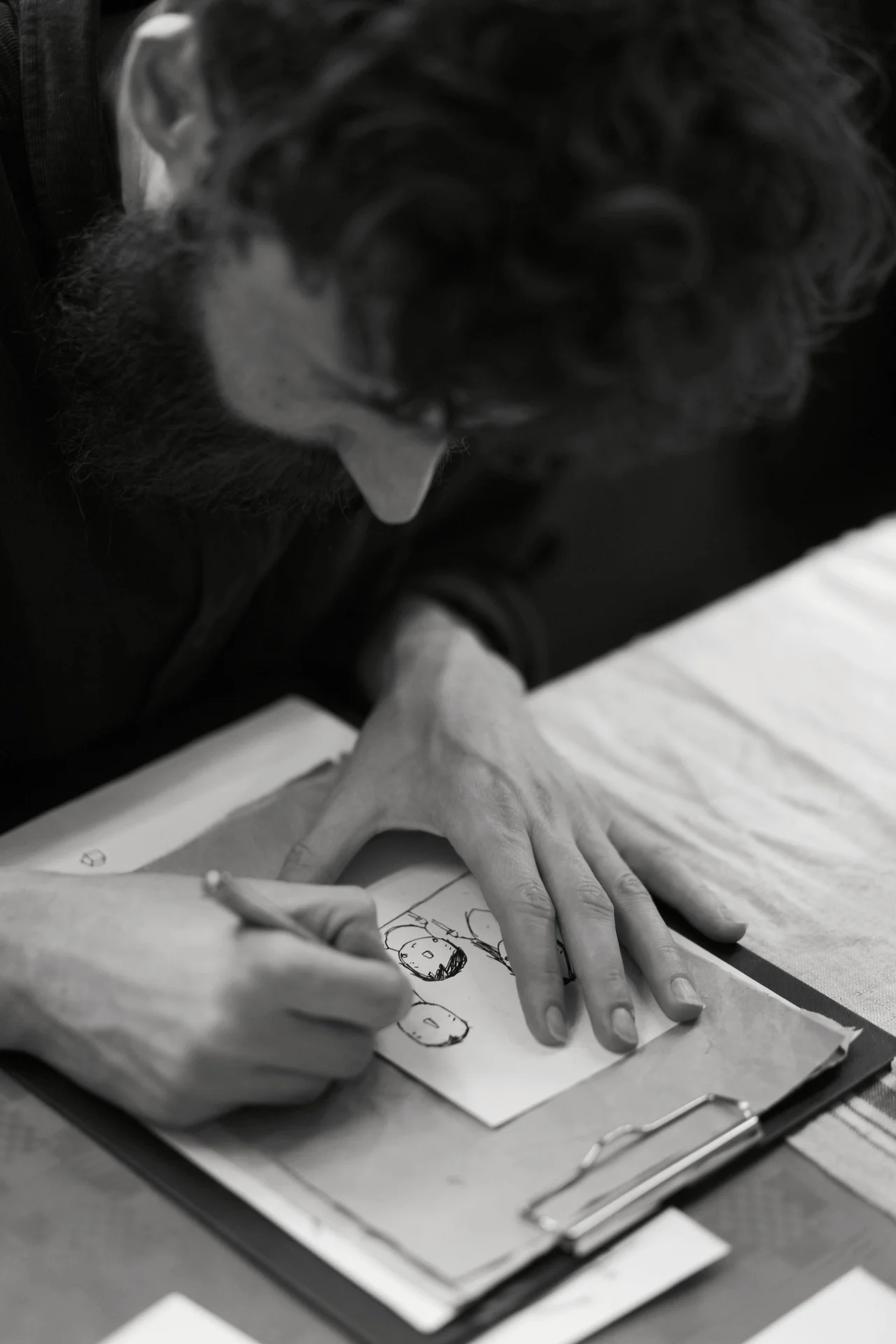 The artist at work!