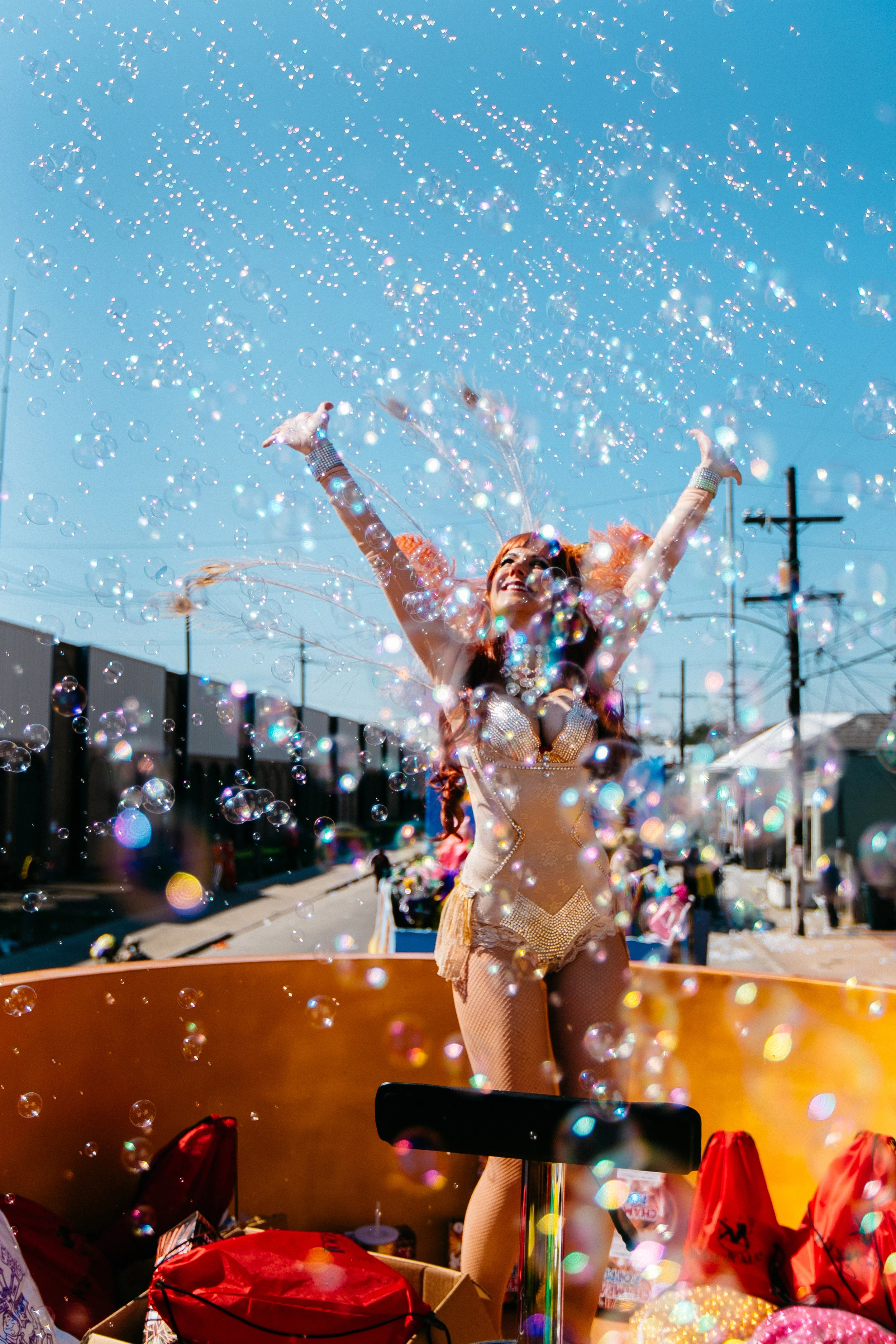   The Tucksedeauxs of the Krewe of Tucks, Queen Carlene Fujimoto, New Orleans, LA  