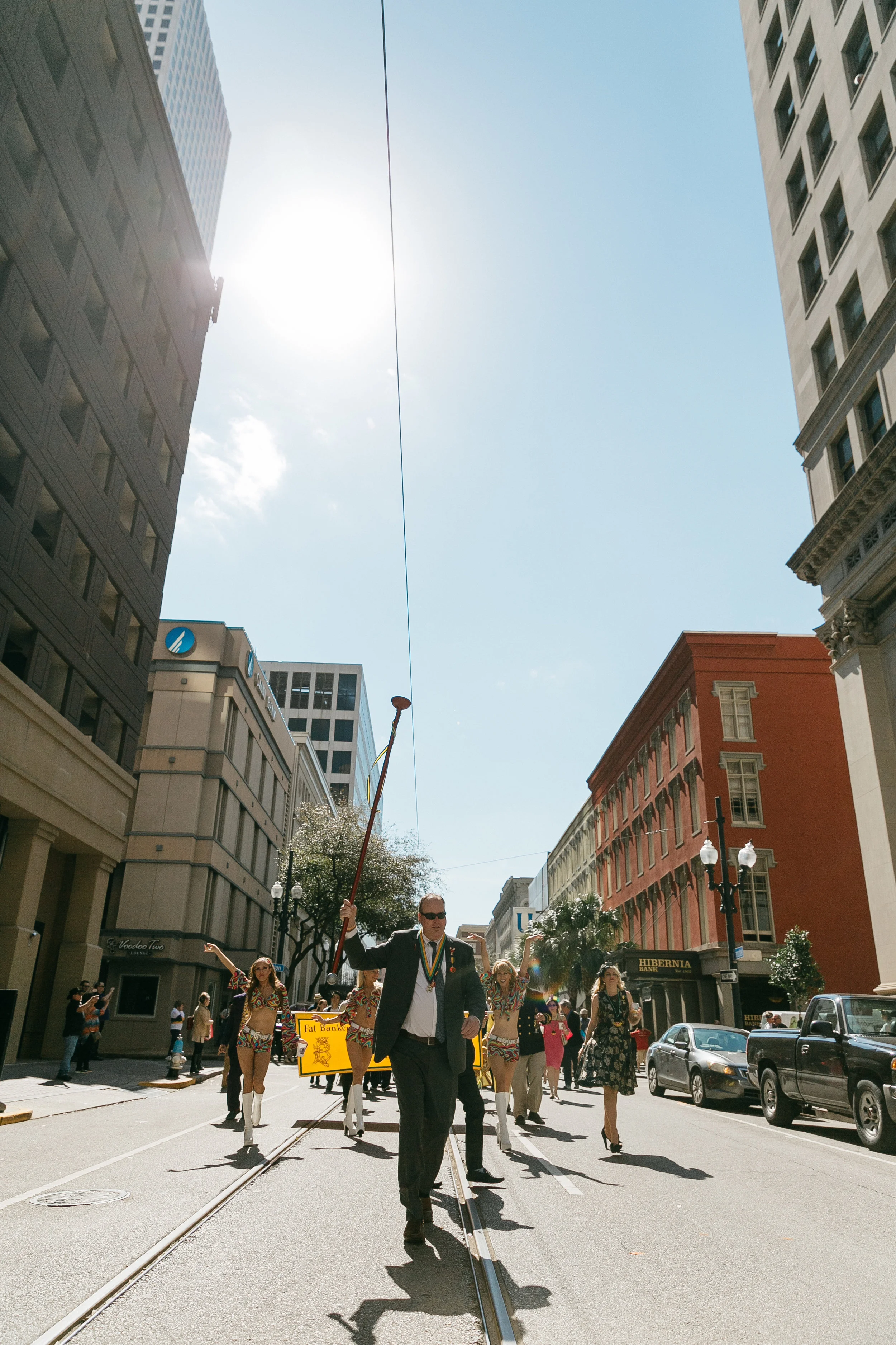   Funky Tucks Second Line, Bourbon Street, NOLA  