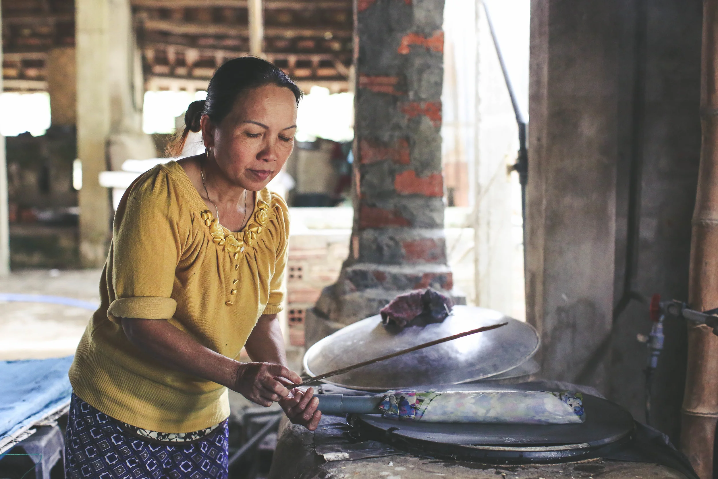 The Process of Making Rice Paper