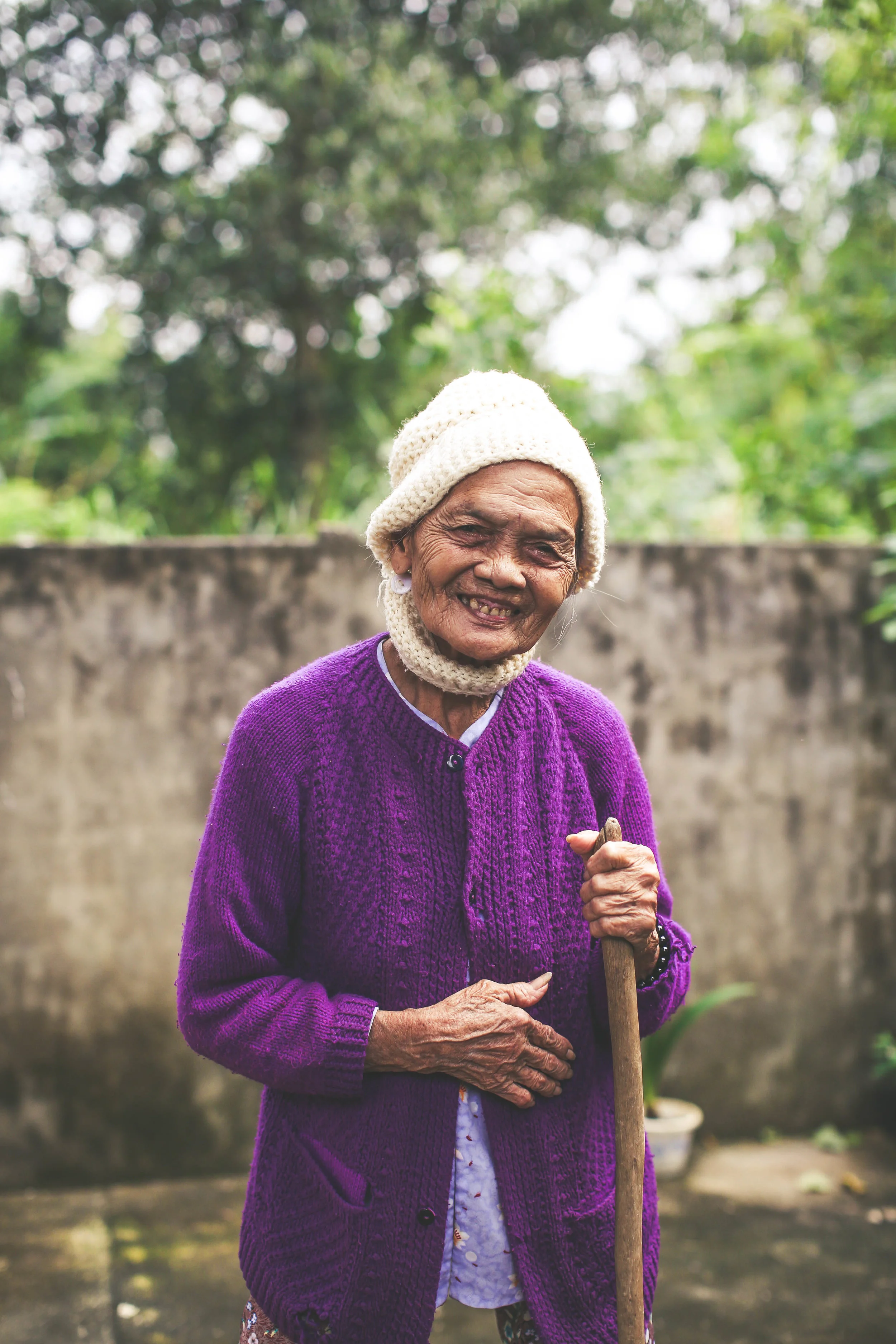 She speaks through her smile. Da Nang, Vietnam