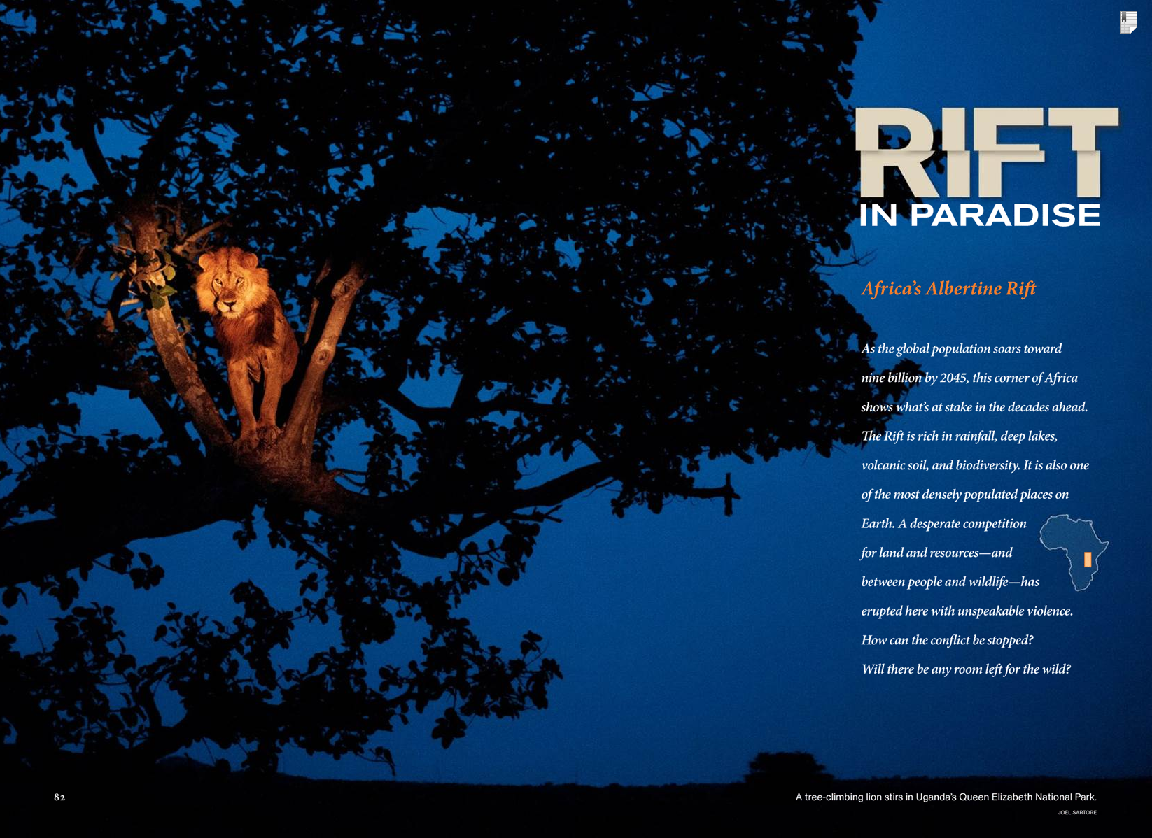 National Geographic, November 2011, Photo by Joel Sartore