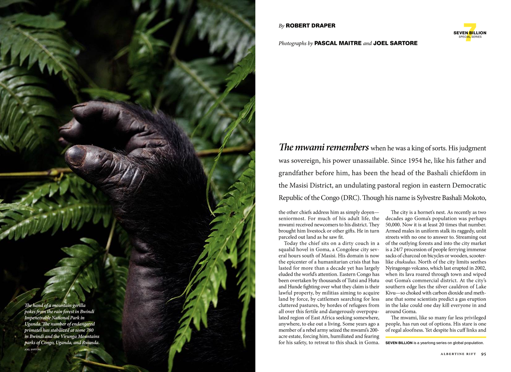 National Geographic, November 2011, Photo by Joel Sartore