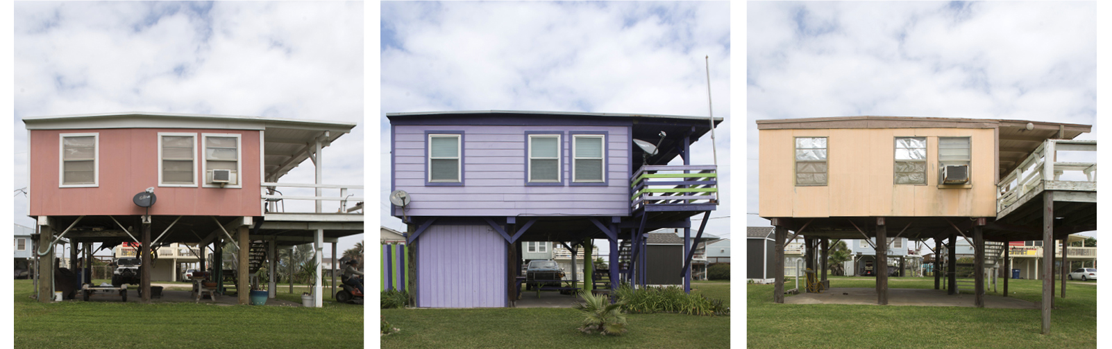 A community on stilts, Surfside, Texas