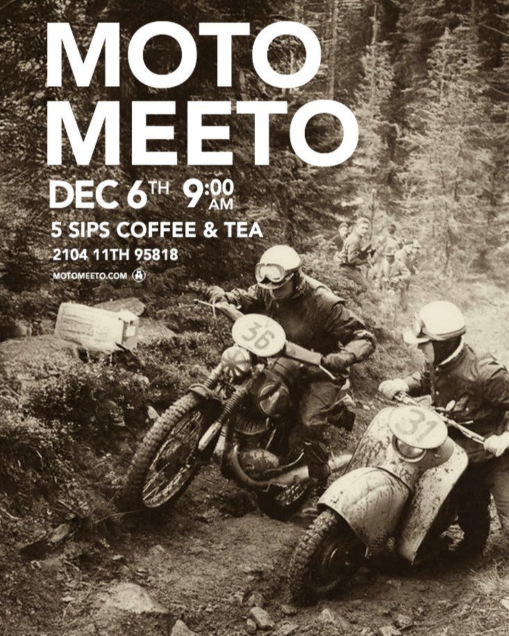 Good weather. Good coffee.
Then Flint went and stirred the pot&hellip;
Possible mystery ride?

📍 2104 11th Ave
⏰ Sat, Dec 6 | 9 AM

#MotoMeeto
#5sipscoffee